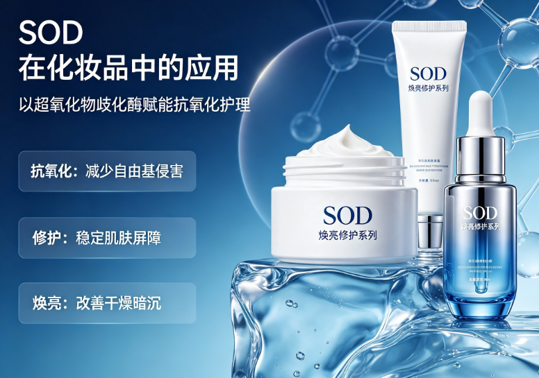 SOD化妆品原料：SOD在功效护肤中的应用及原料选择指南