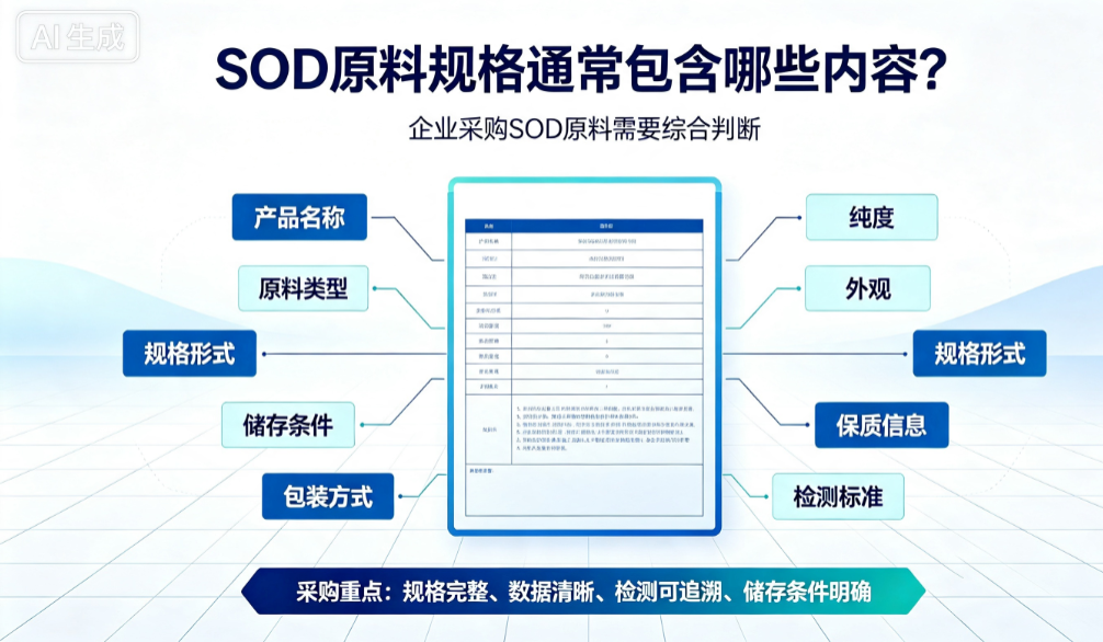 SOD原料规格怎么看？采购SOD需要更应该关注哪些参数？