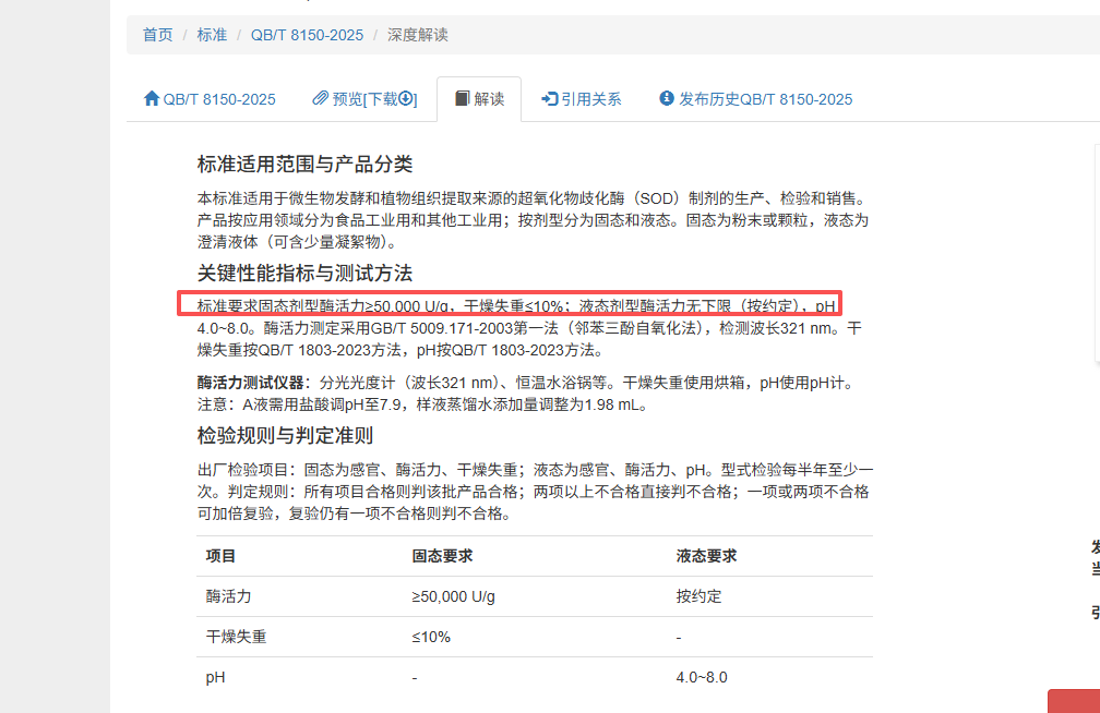 SOD行业迎来了重大里程碑，超氧化物歧化酶（SOD制剂）行业标准正式实施！